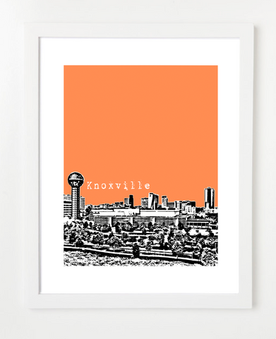 Knoxville Tennessee Skyline Art Print and Poster | By BirdAve Posters