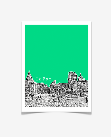 La Paz Bolivia Latin America Poster VERSION 1