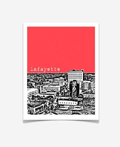 Lafayette Louisiana Poster