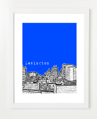 Lexington Kentucky Skyline Art Print and Poster | By BirdAve Posters