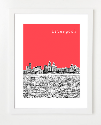 Liverpool England Europe Posters and Skyline Art Prints | By BirdAve 