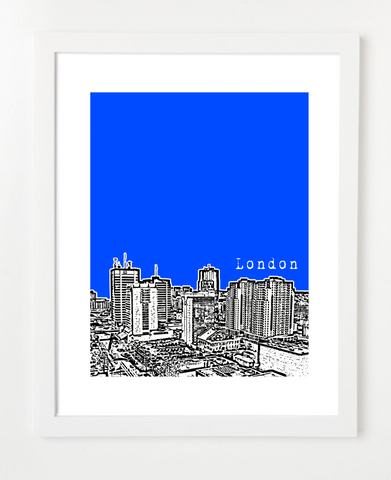 London Ontario Canada Posters and Skyline Art Prints | By BirdAve Posters