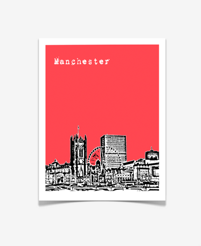 Manchester England Europe Poster