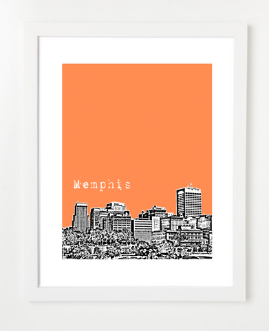 Memphis Tennessee Skyline Art Print and Poster | By BirdAve Posters