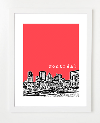 Montreal Quebec Canada Posters and Skyline Art Prints | By BirdAve