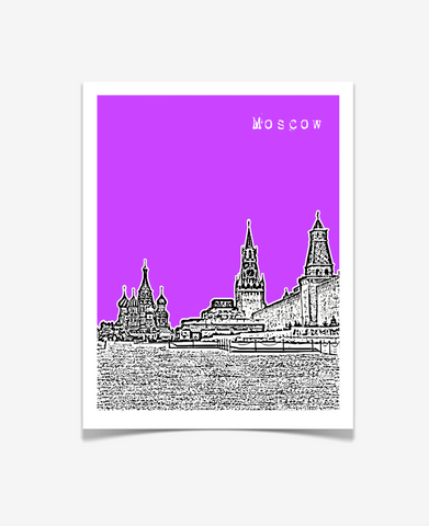 Moscow Russia Europe Poster VERSION 2