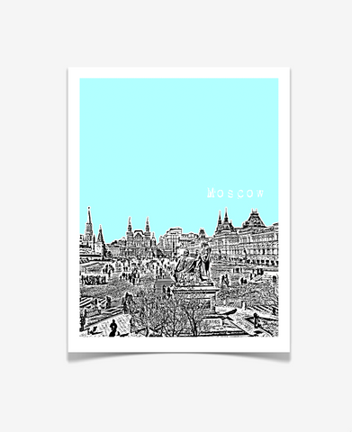 Moscow Russia Europe Poster VERSION 1