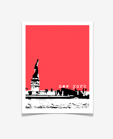 Statue of Liberty New York City Poster VERSION 1