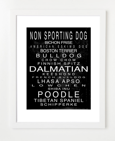 Non Sporting Dog Art Print - Pet Art Poster -