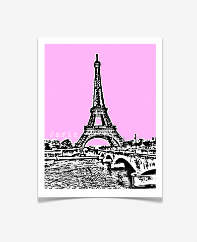 Paris France Eiffel Tower Europe Poster