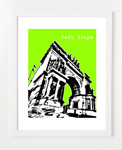 Park Slope Brooklyn New York posters and Skyline Art Prints | By BirdAve 