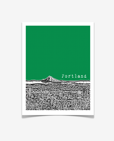 Portland Oregon Mt. Hood Poster