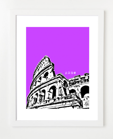 Rome Colosseum Europe Posters and Skyline Art Prints | By BirdAve 