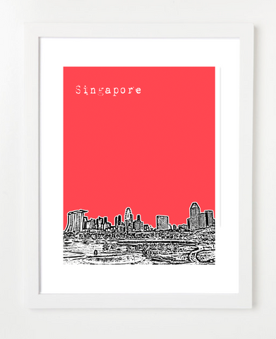 Singapore Asia Posters and Skyline Art Prints | By BirdAve 
