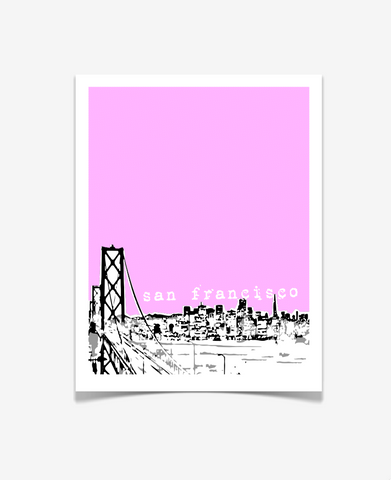 San Francisco California Poster VERSION 1