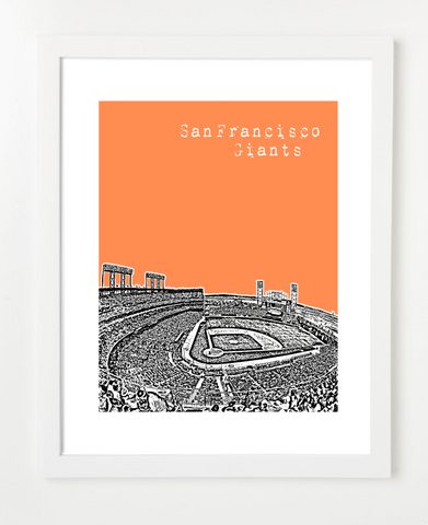 San Francisco Giants Californias and Skyline Art Prints | By BirdAve 