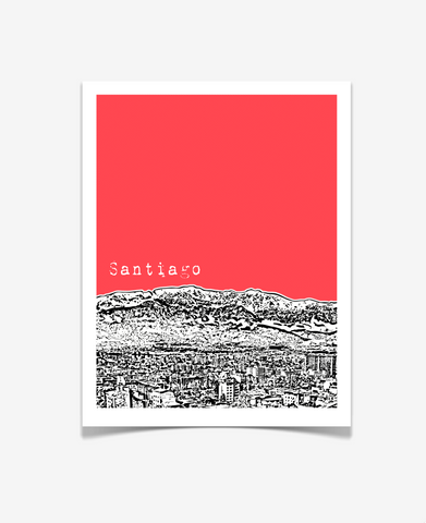 Santiago Chile Latin America Posters