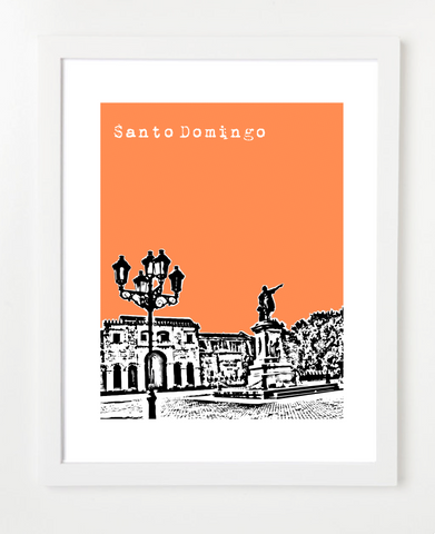 Santo Domingo Latin America Posters and Skyline Art Prints | By BirdAve 