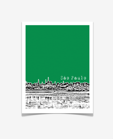 Sao Paulo Brazil Latin America Poster