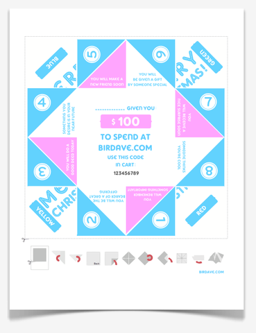 $100 Gift Certificate Fortune Teller (Print at Home) Any Occasion