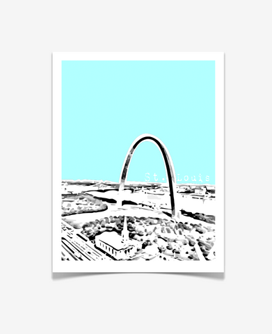 St Louis Missouri Poster Version 1
