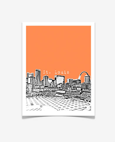 St Louis Missouri Poster Version 3