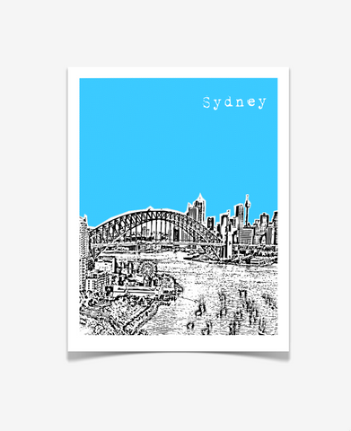 Sydney Australia Poster VERSION 2