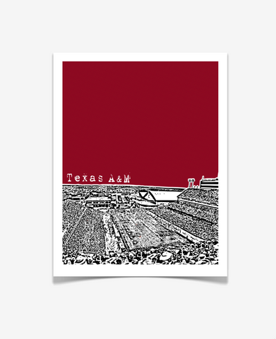 Texas A&M Kyle Field Poster