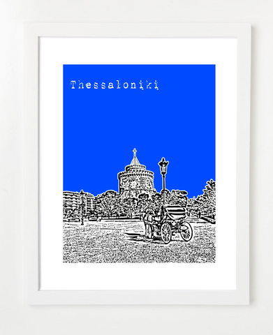 Thessaloniki Greece Europe Posters and Skyline Art Prints | By BirdAve 