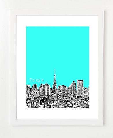 Tokyo Japan Asia Posters and Skyline Art Prints | By BirdAve 