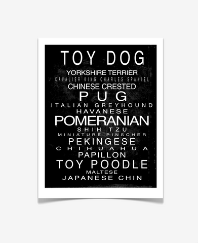 Toy Dog Art Print - Miniature Dogs - Love Your Pet Art - Pet Prints