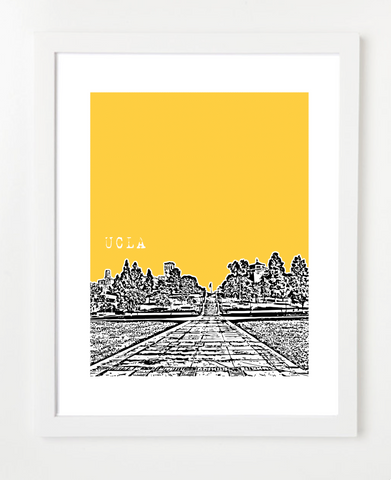 USA, Skyline Print, Los Angeles, CaliforniaSkyline Art Print and Poster | By BirdAve Posters