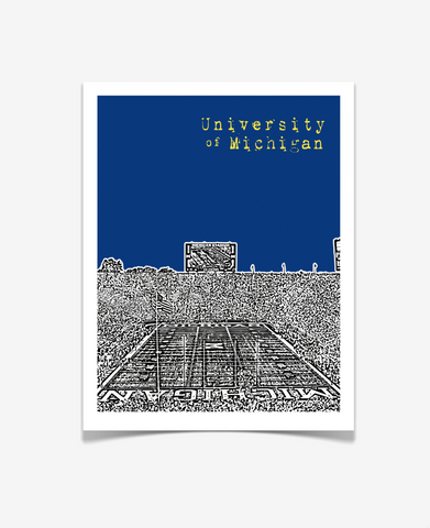 University of Michigan Poster - Michigan Stadium