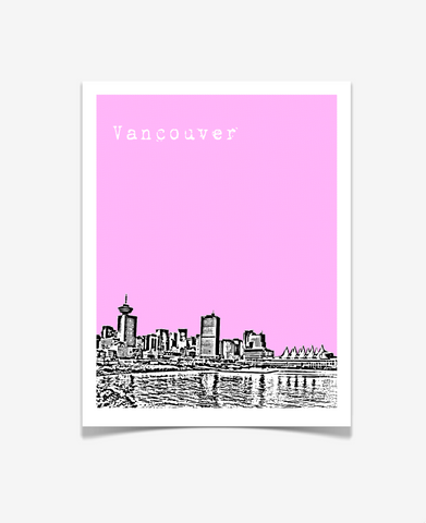 Vancouver British Columbia Canada Poster VERSION 2