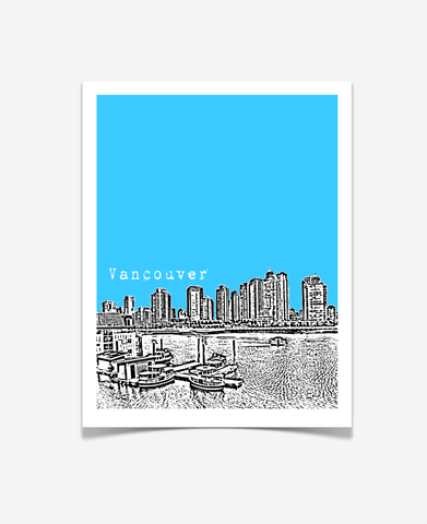 Vancouver British Columbia Canada Poster VERSION 1