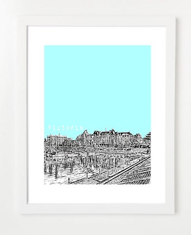 Victoria British Columbia Canada Posters and Skyline Art Prints | By BirdAve Posters