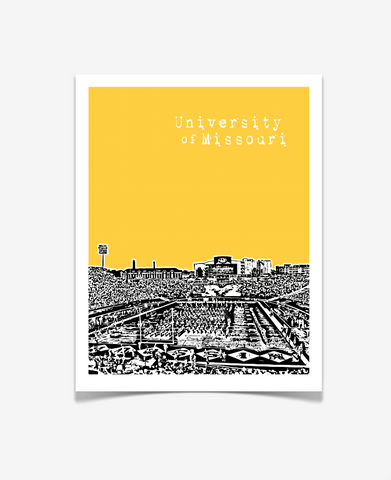 Mizzou University of Missouri Faurot Field Poster