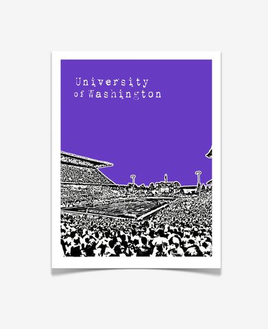 Washington Huskies Seattle Poster