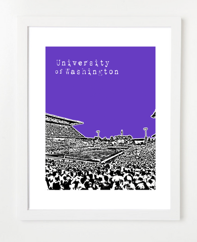 Washington Huskies Seattle Poster