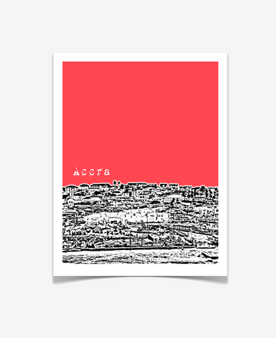 Accra Ghana Africa Poster