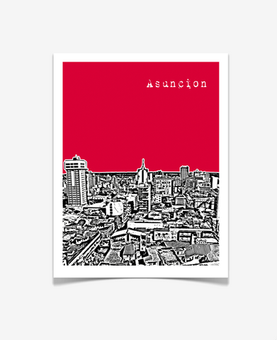 Asuncion Paraguay Latin America Poster