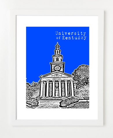 Lexington Kentucky University of Kentucky Skyline Art Print and Poster | By BirdAve Posters