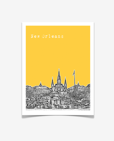 New Orleans Louisiana Poster VERSION 3