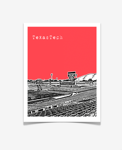 Texas Tech University Football Lubbock Poster