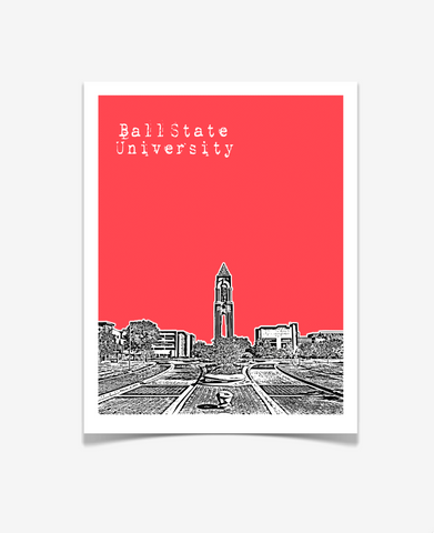 Ball State University Muncie Indiana Poster