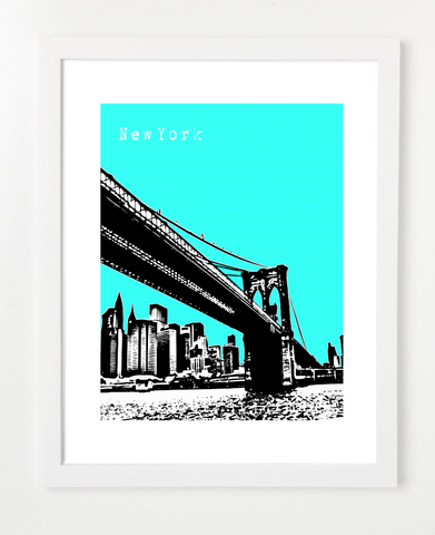 New York Brooklyn Bridge Poster