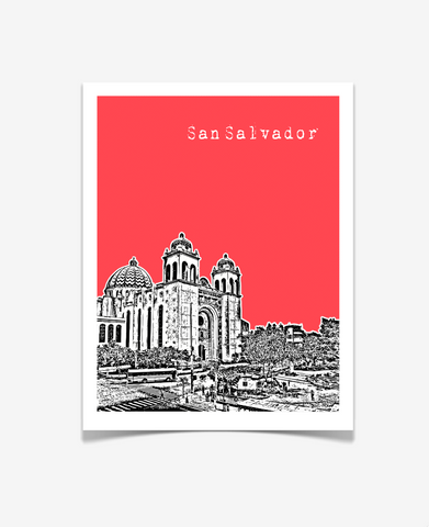 San Salvador El Salvador Latin America Poster