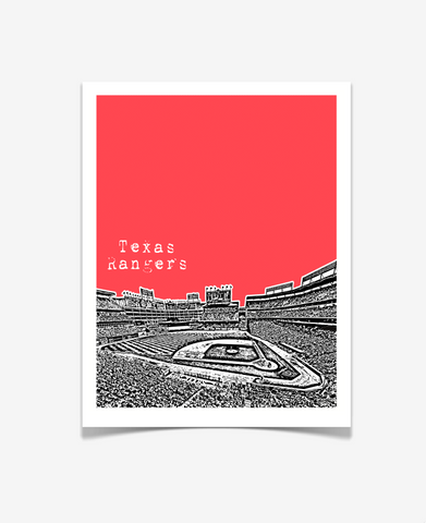 Texas Rangers Ballpark Arlington Poster