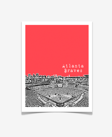 Atlanta Braves Turner Field Georgia Poster