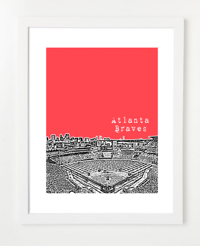 Atlanta Braves Turner Field Georgia Poster